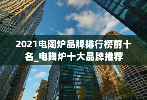 2021电陶炉品牌排行榜前十名_电陶炉十大品牌推荐