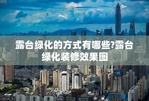 露台绿化的方式有哪些?露台绿化装修效果图