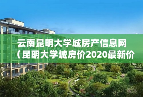 云南昆明大学城房产信息网（昆明大学城房价2020最新价格）