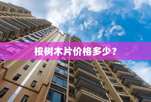 桉树木片价格多少？