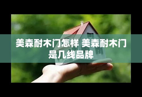 美森耐木门怎样 美森耐木门是几线品牌