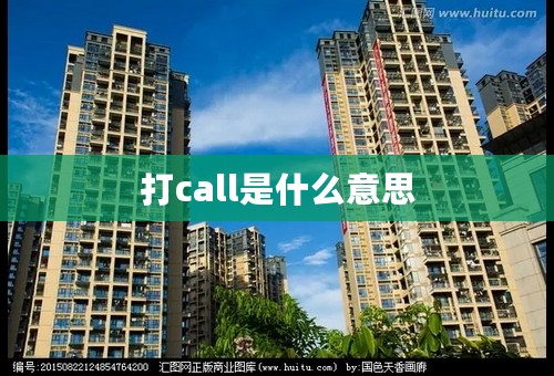 打call是什么意思