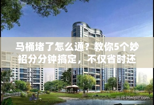 马桶堵了怎么通？教你5个妙招分分钟搞定，不仅省时还省力