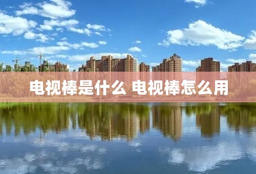 电视棒是什么 电视棒怎么用