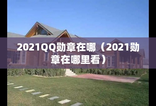 2021QQ勋章在哪（2021勋章在哪里看）