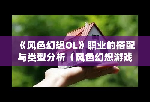 《风色幻想OL》职业的搭配与类型分析（风色幻想游戏人物介绍）