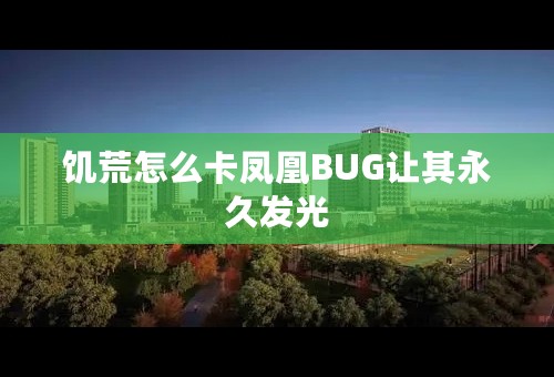 饥荒怎么卡凤凰BUG让其永久发光