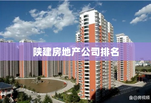 陕建房地产公司排名