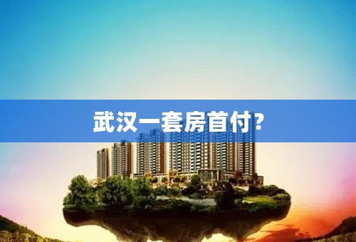 武汉一套房首付？