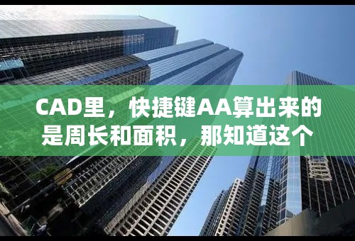 CAD里，快捷键AA算出来的是周长和面积，那知道这个平方怎么求？