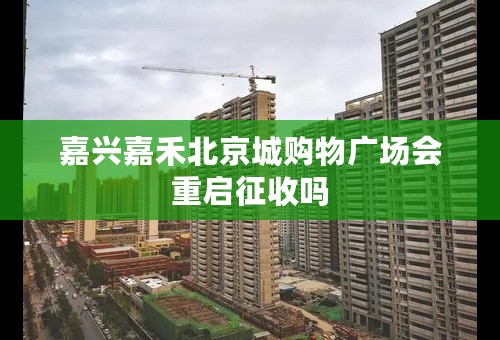 嘉兴嘉禾北京城购物广场会重启征收吗