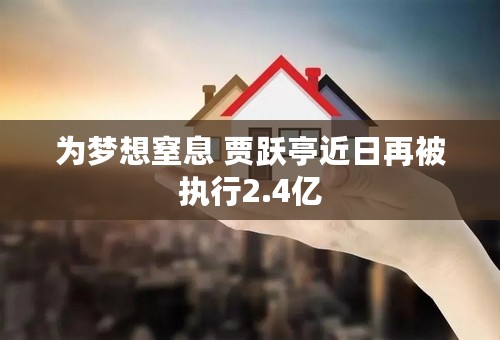 为梦想窒息 贾跃亭近日再被执行2.4亿